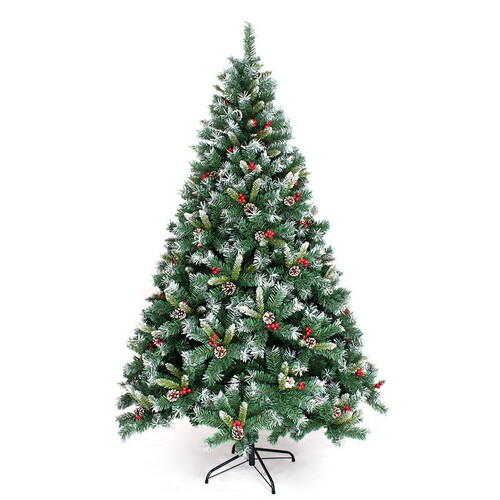 Cross-border Christmas decoration supplies Christmas tree 1.2 1.5 meters 1.8 meters 2.1 meters iron legs encrypted plastic Christmas tree