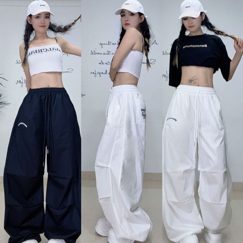 SCK トレンドブランドパンツ プリントワイドレッグカジュアルパンツ 2558 ルーズ|undefined