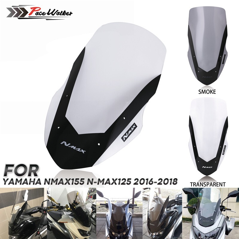 ヤマハ NMAX155NMAXL12516-18 フロントウインドシールドオートバイ強化ガラスディフレクターに適しています。|undefined