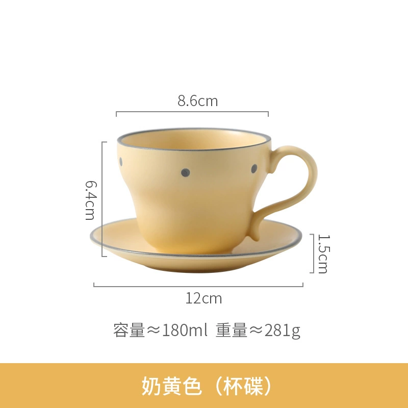Tableware Ceramic Cream Set, Light Luxury Style — Multi-Size Dinnerware for Home