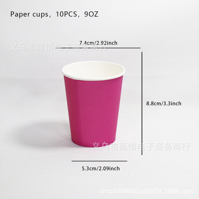 Tazas de papel de color para niños artísticos hechos a mano DIY materiales de fabricación de tazas de papel comerciales de supermercados desechables fabricantes al por mayor image 13