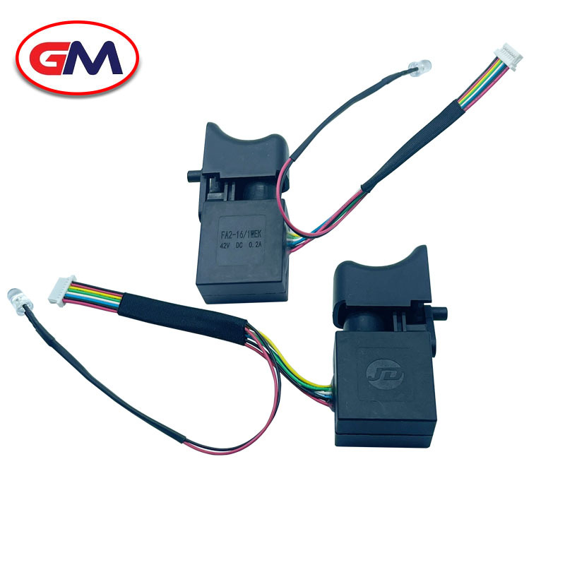 厂家直销大艺2106锂电电动扳手开关无刷调速开关8线开关锂电钻开