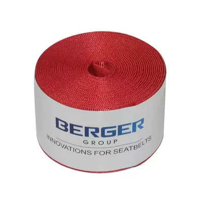 Cross-border modification 4.8cm wide color modification car seat belt universal safety belt imitation nylon seat belt (Car seat belt) - red