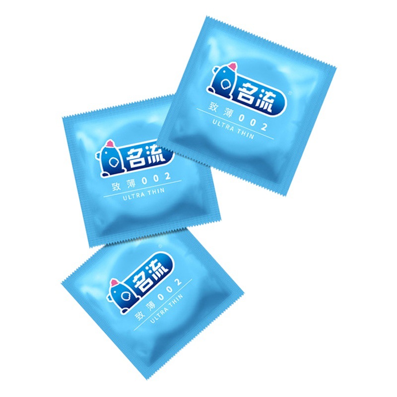 Celebrity Condoms Ice and Fire Passion 3 Pieces G-Spot Large Particles Ultra-Thin 002 Ultra-Thin Condoms Family Planning Adult Products