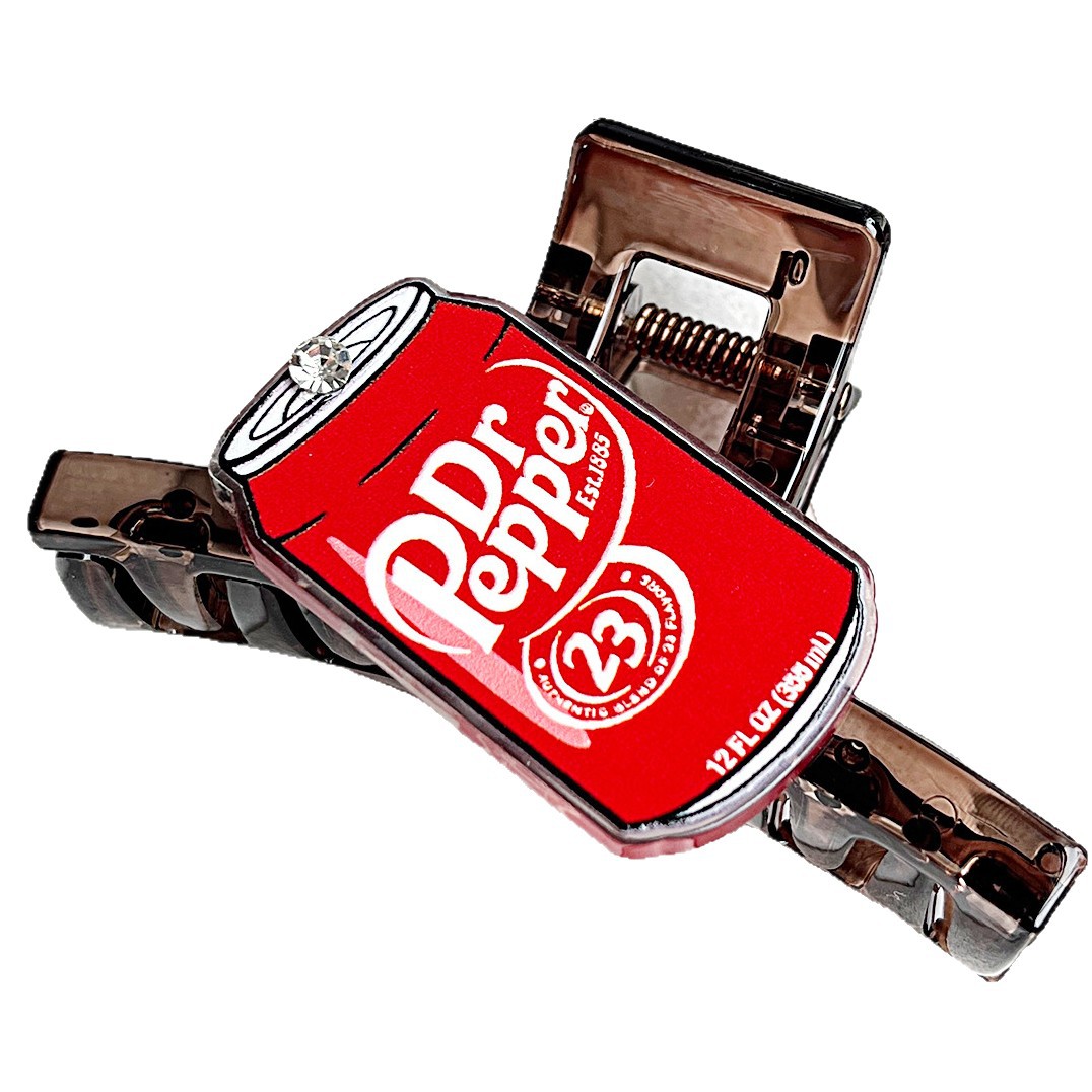 Simulación creativa de latas agarrando clip de diseño divertido personalidad nicho clip de tiburón cabeza detrás de la máquina de pelo