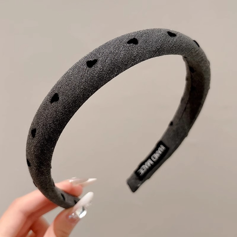 Gray arco de cabello para mujeres fuera de lavarse la cara de la prensa cabello de cabeza de cabello de cabello de cabeza de cabello de cráneo alto toque de cabello