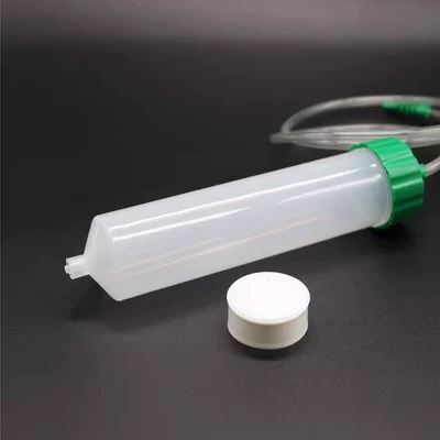 Yapışqan paylayıcı adapterlər — with Dispensing Needle and Piston Adapter - 200cc-capacity-syringepistonadapter-1-set