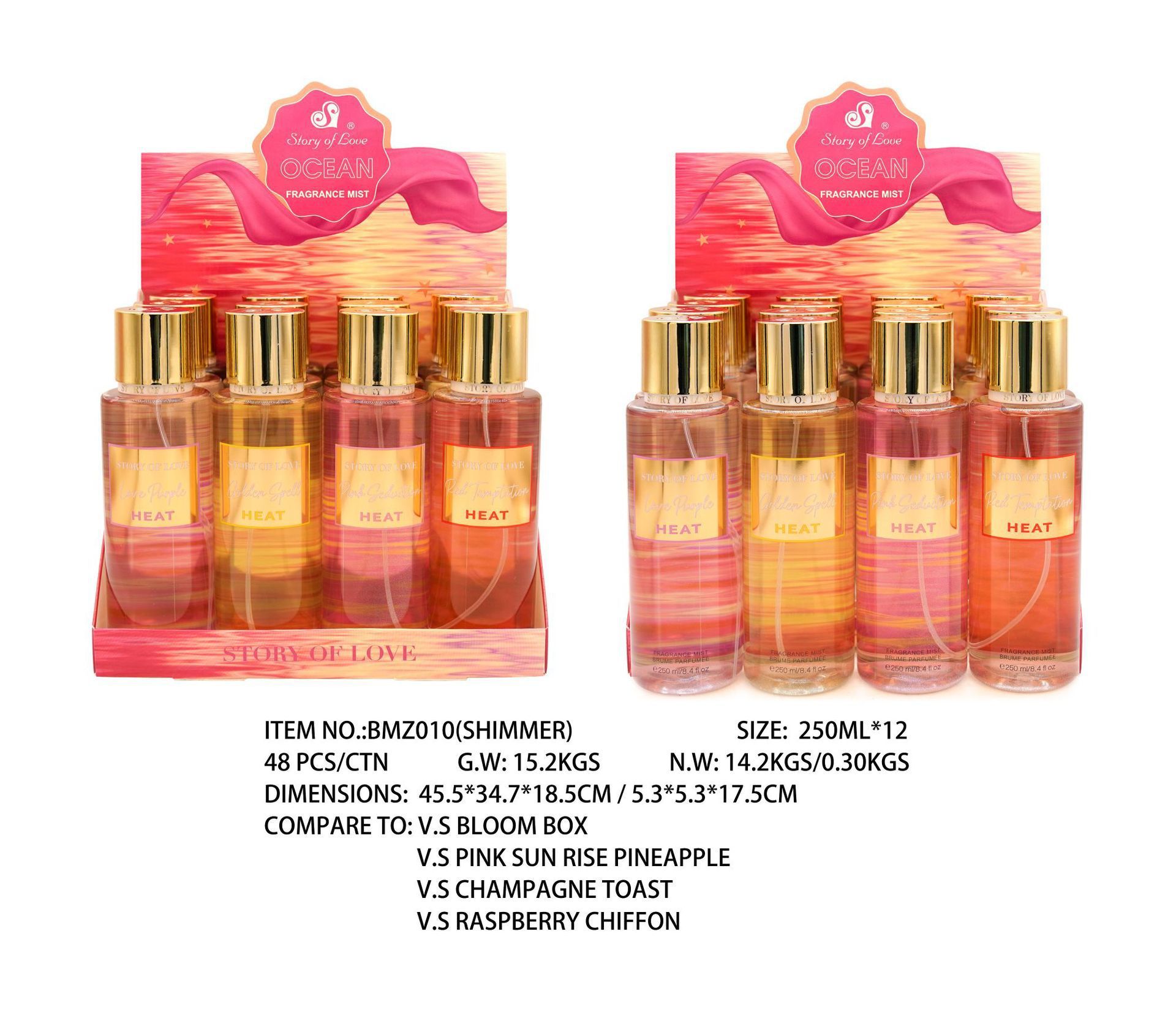 Perfume para mujeres 250ml spray corporal comercio exterior sudeste asiático sudamericano fragrancia para hombres estand paquete de muestra especial image 16