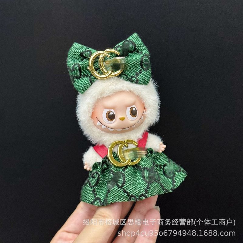 仅衣服适用四代心底密码4.0拉布布娃衣mini版Labubu迷你公仔套装|undefined