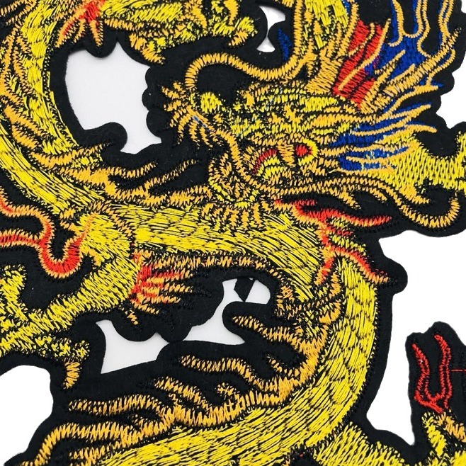 Chino pegatinas de tela Longteng Cuatro Mares bordado Parche accesorios de ropa pegatinas de tela ropa no adhesiva apliques cheongsam bordado