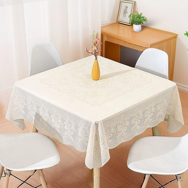 New Waterproof Oil-proof Anti-scalding Coffee Table Tablecloth Wash-free Rectangular Dining Tablecloth Household Living Room Light Luxury New Tablecloth