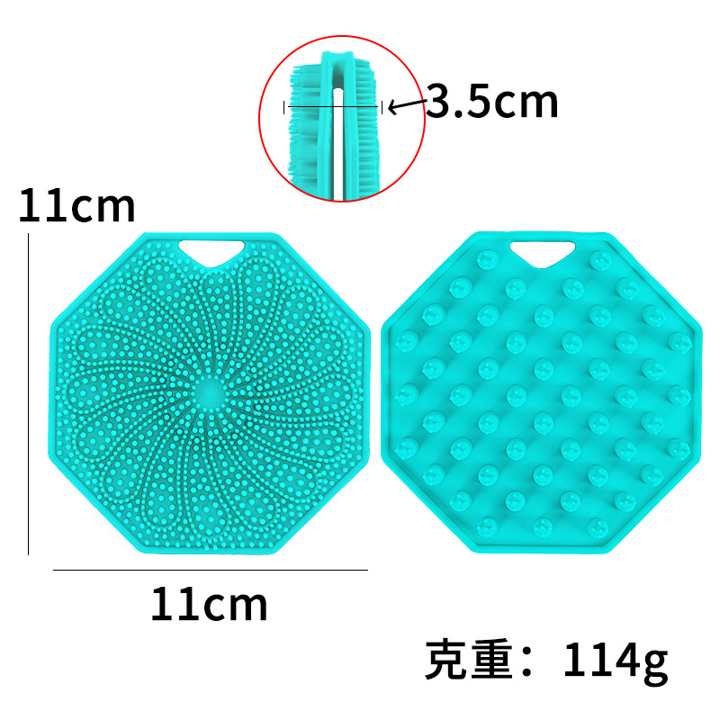 다각형 양면 브러시(녹색)