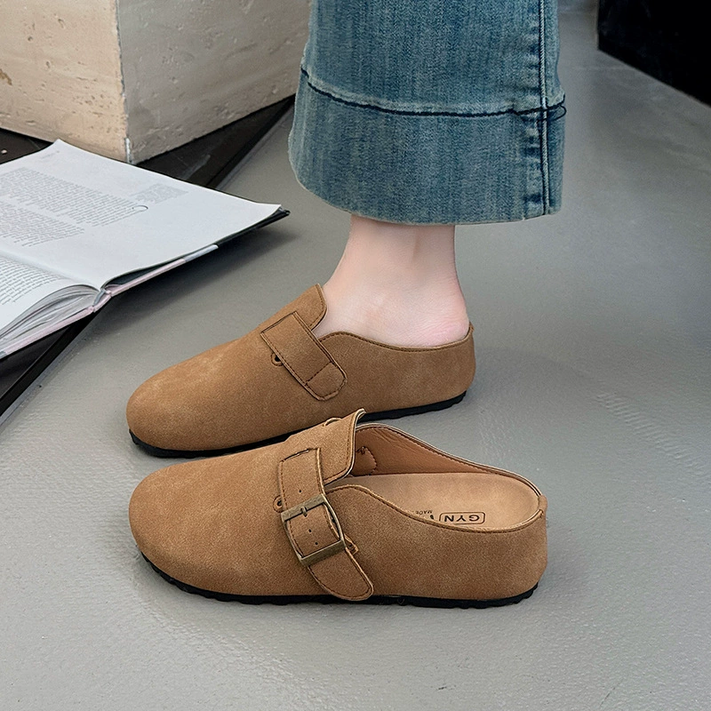 Модные легкие ретро-еще толстоподобные Birkenstock обувь для женщин 2025 новый весна и осень окраины и высоты, одна под педаль сумка головка тапочки