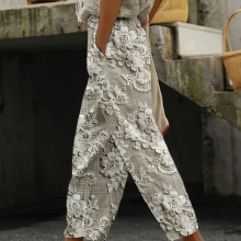 S 53505 Printed women casual long pants ӡ��Ůʿʱ�����г���