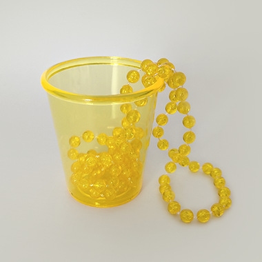 Vasos Pequeños para Fiesta — Mini Shots “Bride to Be” con Cadena de Perlas (Halloween/Bachelor)