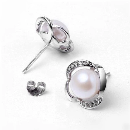 Серьги из жемчуга, простой и элегантный дизайн, образец из серебра 925, оптовая поставка, прямая поставка завода