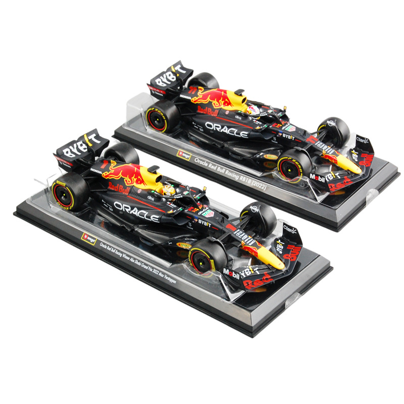 Bimeigao F1 modelo de carreras de aleación de metal 1:24 Red Bull RB18 modelo colección tire modelo de coche de simulación