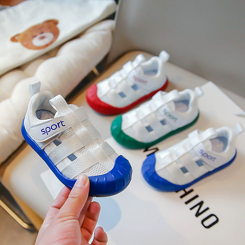 Детская обувь для досок, новинка весны и лета, Мужская детская обувь с сеткой, детская дышащая детская обувь, детские сандалии с мягкой подошвой для женщин