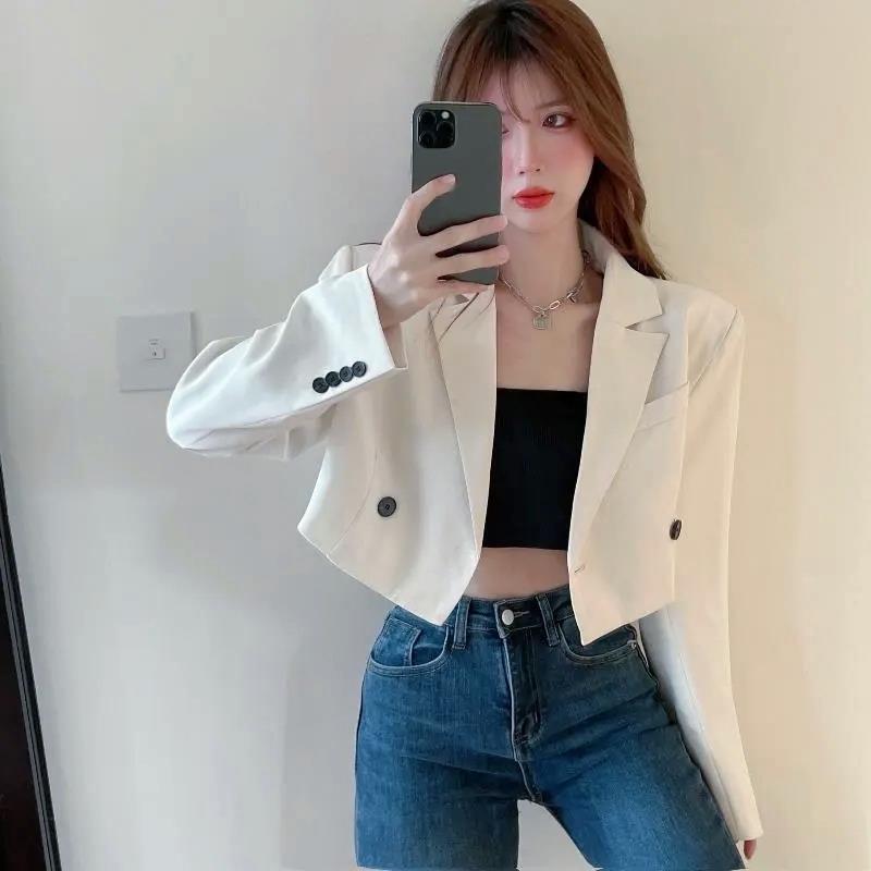 JK Small Suit Jacket Women's Small Short College Style Students Spring and Autumn New Small Suit Top Women's Clothing JK Small Suit Jacket Women's Small Short College Style Students Spring and Autumn New Small Suit Top Women's Clothing
