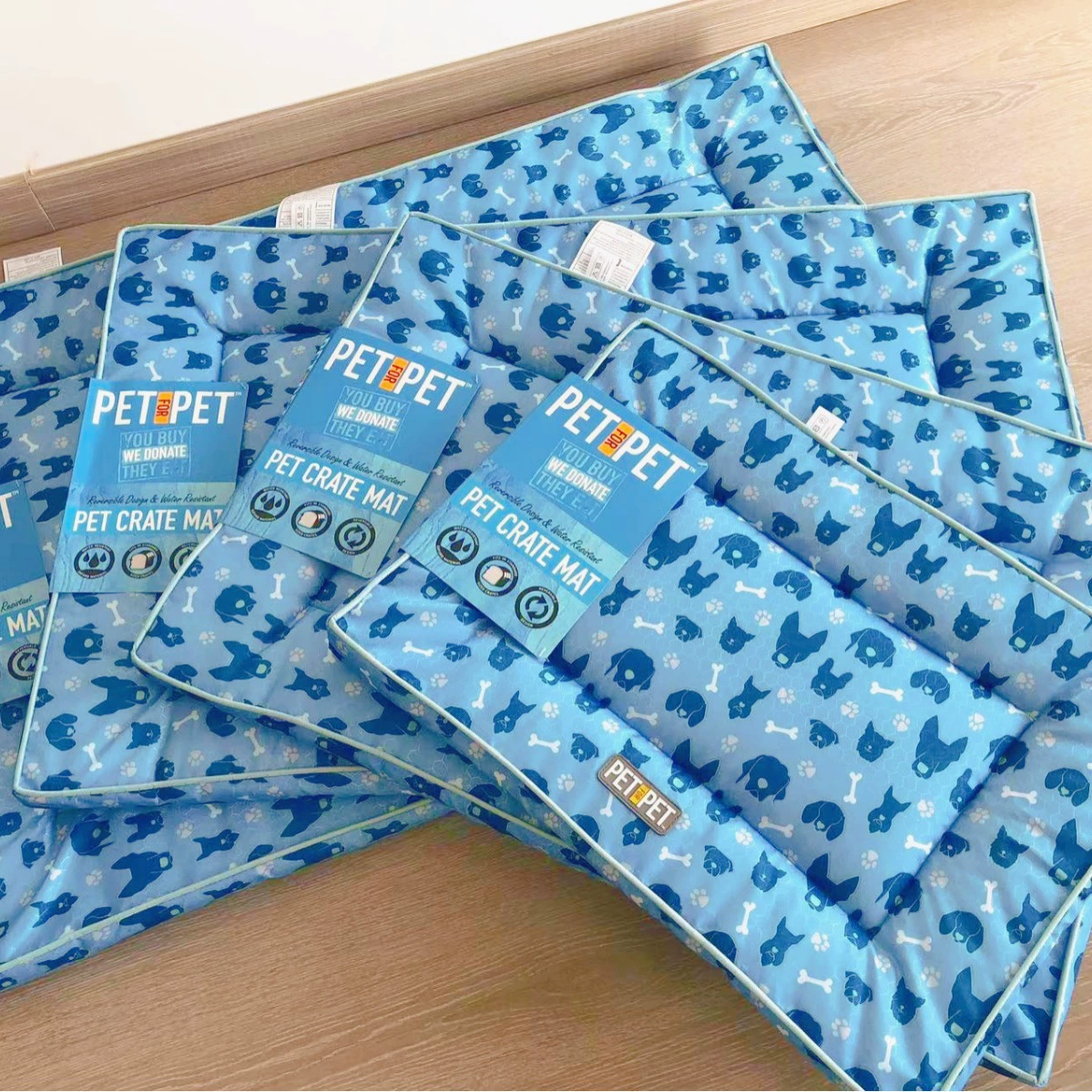 Внешняя торговля прозрачная осень и зима теплый Прохладный Камуфляж синий Оксфорд ткань утолщенный кошка коврик собака коврик Питомник Кровать собака клетка коврик воздушная коробка