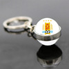 Football double-sided chain, glossy pendant, keychain, souvenir, 2022