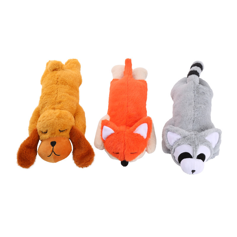 ペット用品なだめるぬいぐるみ犬のおもちゃ模擬ハートビート不安なだめるコンパニオン睡眠補助犬のおもちゃ|undefined