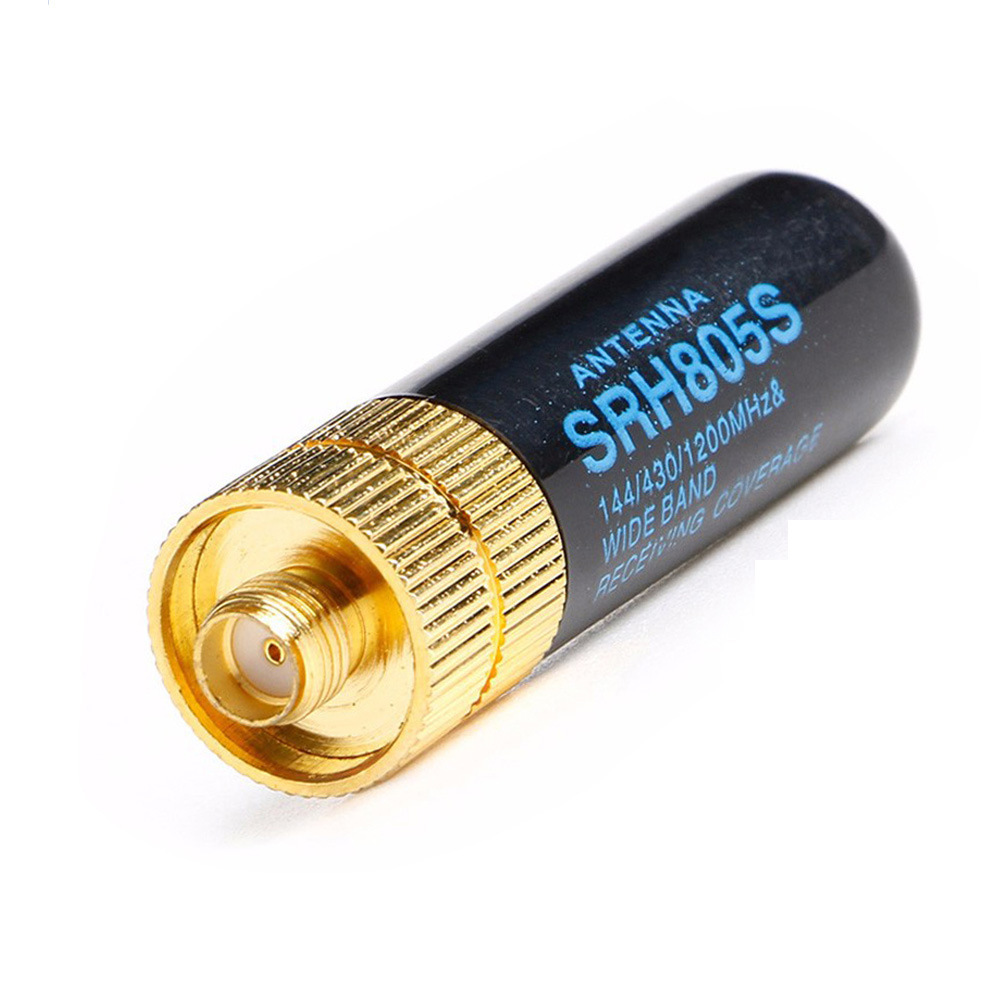 Antena para Walkie-Talkie Baofeng SRH-805S, Antena de Radio Portátil de Doble Banda, Ganancia de 5CM, Antena de Pulgar Ultracorta, Mini Antena