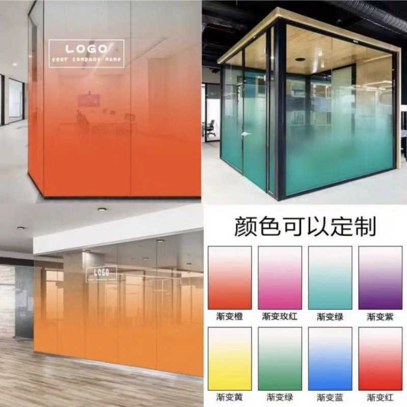 渐变色板彩色装饰染缸染色热弯广告牌半透明有机玻璃板手工