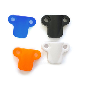 Bull nose type wiring plastic crimping plate wire clamp crimping piece arc bridge type wire clamp fixing buckle self-locking