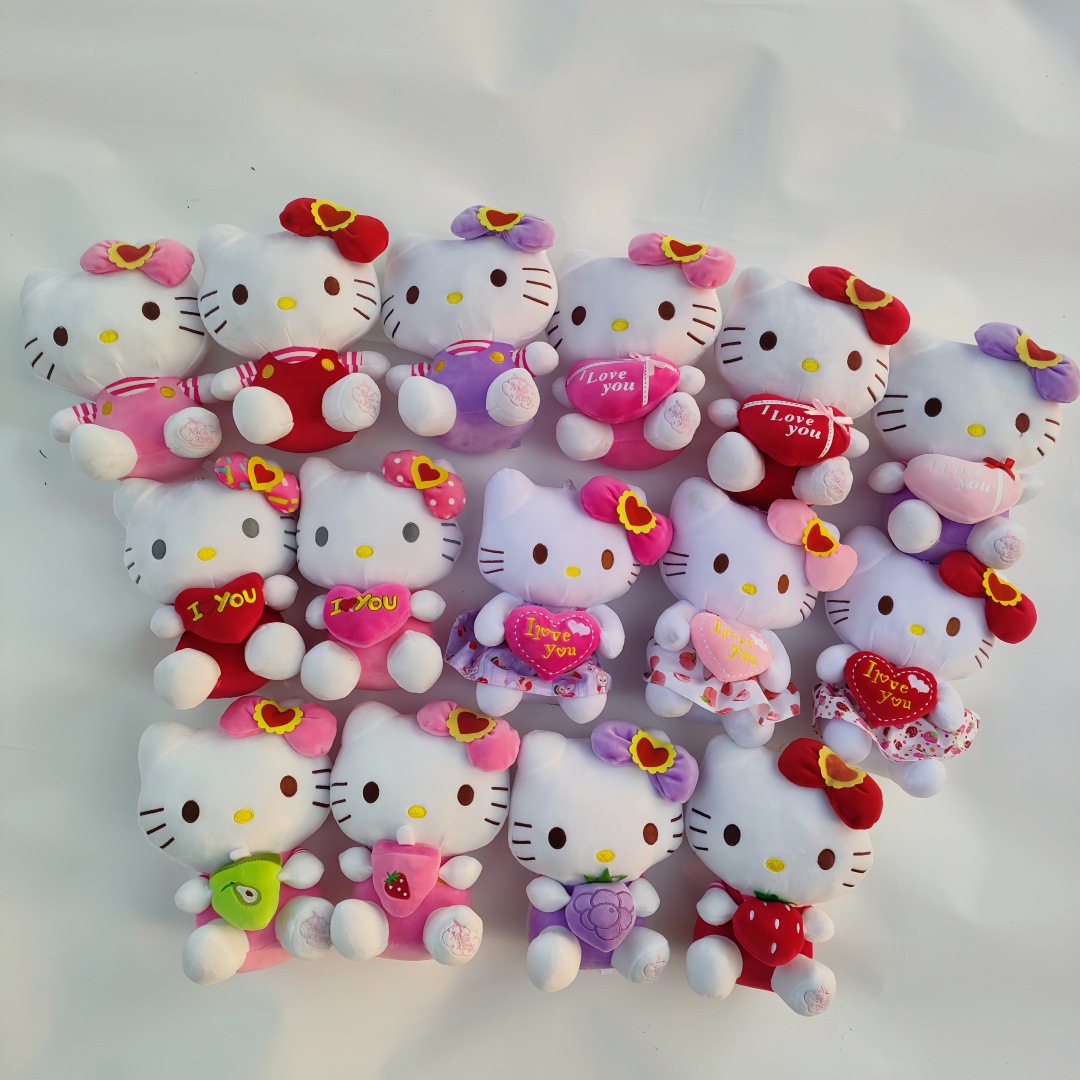 Amor regalo de San Valentín hello KT gato muñeca peluche Kulomi máquina de garras muñeca adornos
