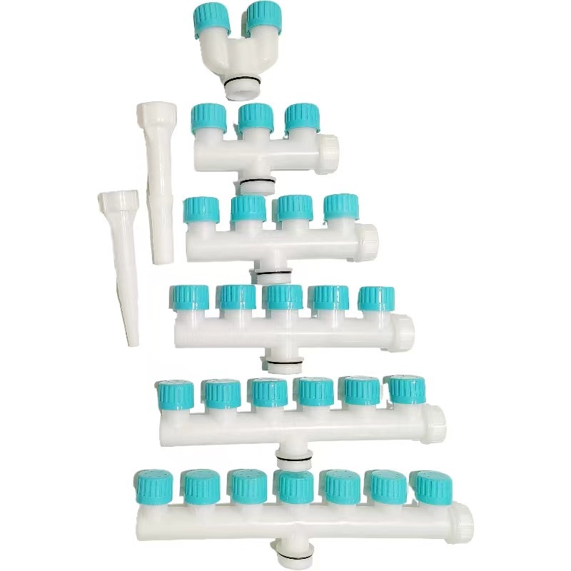 五喷头洒水头 1寸1.2寸1.5寸 水枪 4头花洒喷头 园林灌溉洒水器