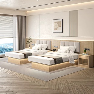 Hotel furniture standard room full set of custom hotel bed hotel bed hotel special bed custom full set of furniture hotel bed