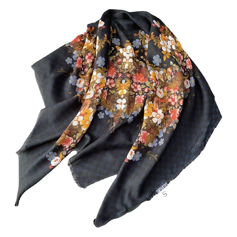 Estilo coreano primavera y verano nuevo cuadrado grande bufanda fina playa bufanda de las mujeres regalo del Día DE LA Madre elegante flor chal