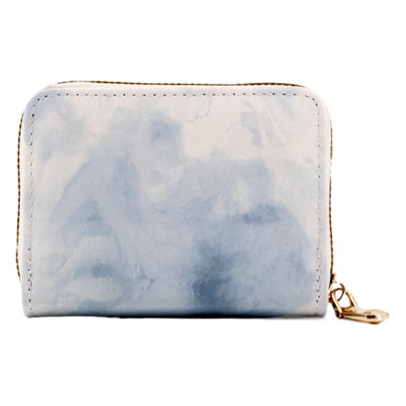 Versión coreana de la pequeña bolsa de órgano fresca de ins, billetera con cremallera para estudiantes, lindo y pequeño certificado, cambio, una pequeña bolsa de tarjetas para mujer