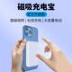 Cross-Border Applicable iPhone External Battery Magnetic Power Bank High-Looking Mini Wireless Back Clip Mobile Power Supply