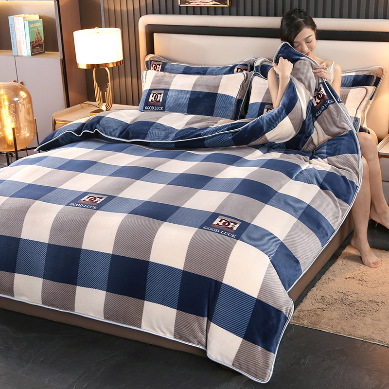 Invierno engrosado y cálido sopa de leche una sola pieza de doble brida sopa de coral red 1.8m 200x230