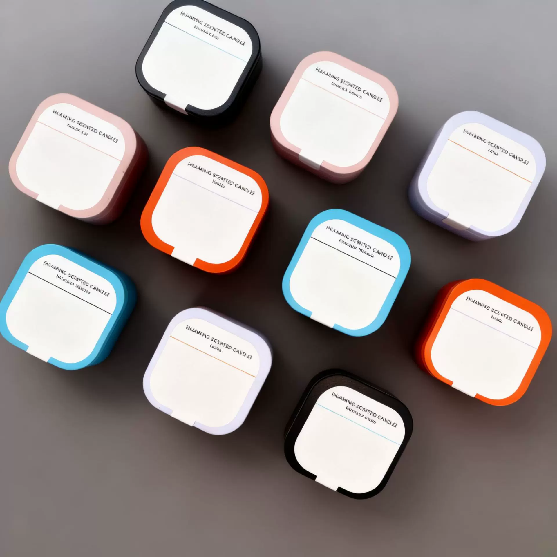 工厂定制彩色方糖罐香薰蜡烛马口铁高品质大豆蜡便携简约香气蜡烛