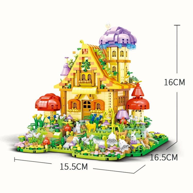 Конструктор Building Block Tree House, набор из мелких деталей, 23×15×7 см, подарочная игрушка