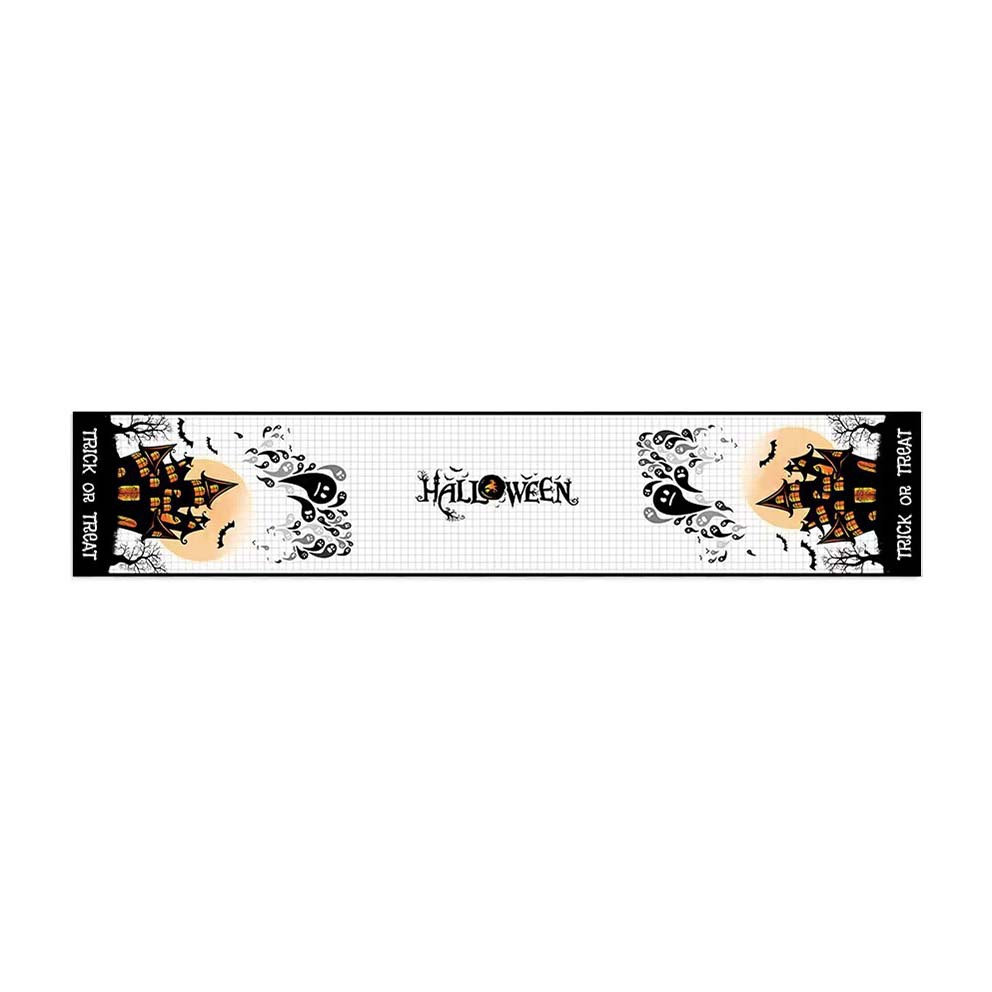 Transfronterizo 2024 Amazon nuevo Halloween calabaza festivales lino tabla bandera tabla de mesa comedor tabla de té tabla de bandera
