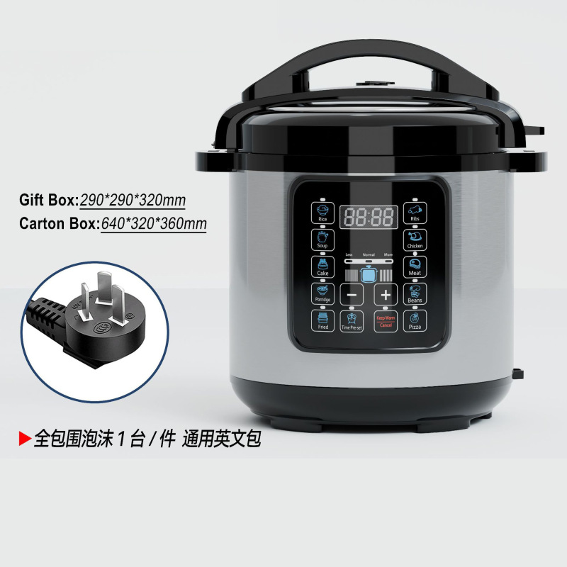 6L电压力锅家用预约1000W不锈钢电饭煲跨境110V220V一件代发饭锅|undefined