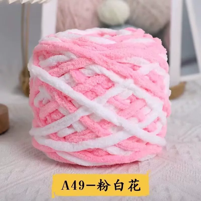 Шар пряжи шерстяной (ice yarn) — 15 м, толстая нитка, множество цветов для шарфов шапок тапочек