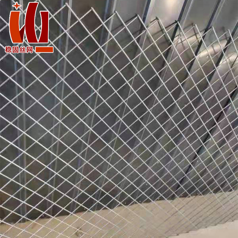 墙体不锈钢建筑隔断斜方网片镀锌电焊养殖钢丝网斜方焊接网片