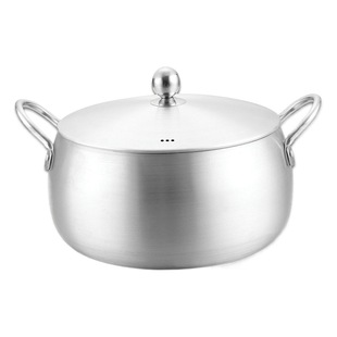 Shuai Debao factory direct export aluminum necking casserole deepened soup Pot ten-piece set Pot