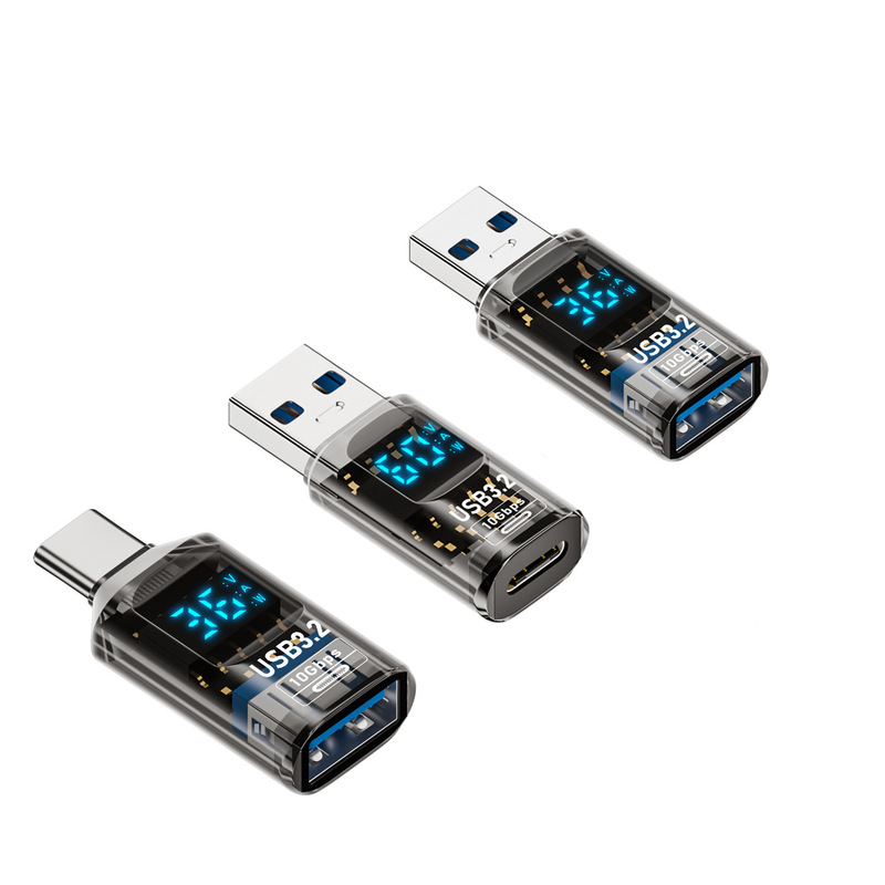 USB to Type-C Digital Display Adapter 10Gb Transmission Current Voltage Power Intelligent Digital Display Converter USB to Type-C Digital Display Adapter 10Gb Transmission Current Voltage Power Intelligent Digital Display Converter