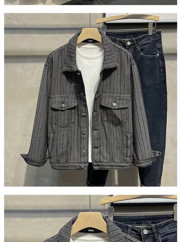 Men's Clothing foam jacket trendy handsome men's design tops autumn clothes_voghion.com