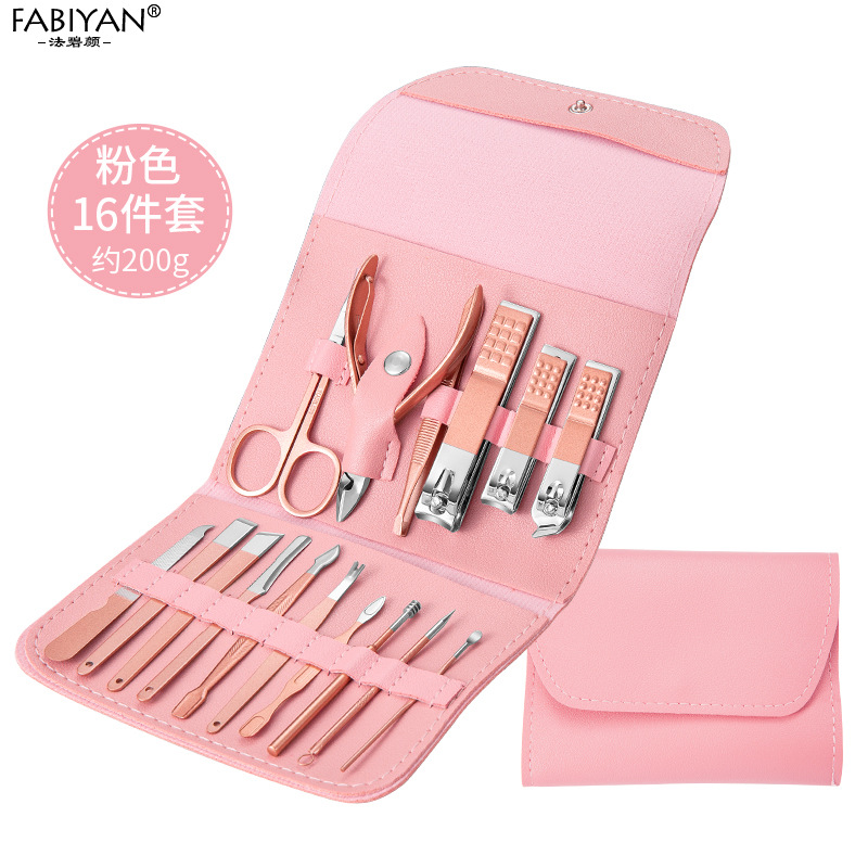 Conjunto de 16 piezas Rosa