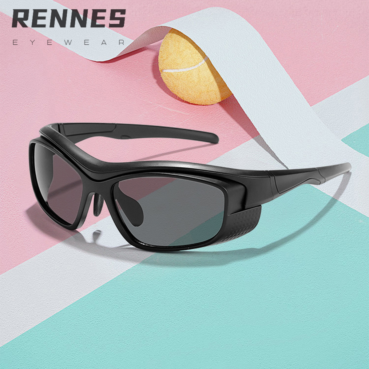 Niños transfronterizos modernos retro Y2K ciclismo al aire libre gafas de sol a prueba de viento niños y niñas gafas deportivas a juego de colores