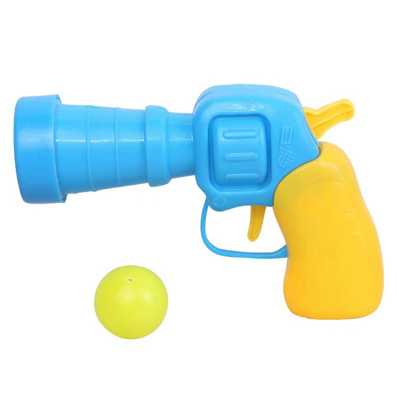 Toy gun for table tennis, plastic bouncy ball, (Physicals)