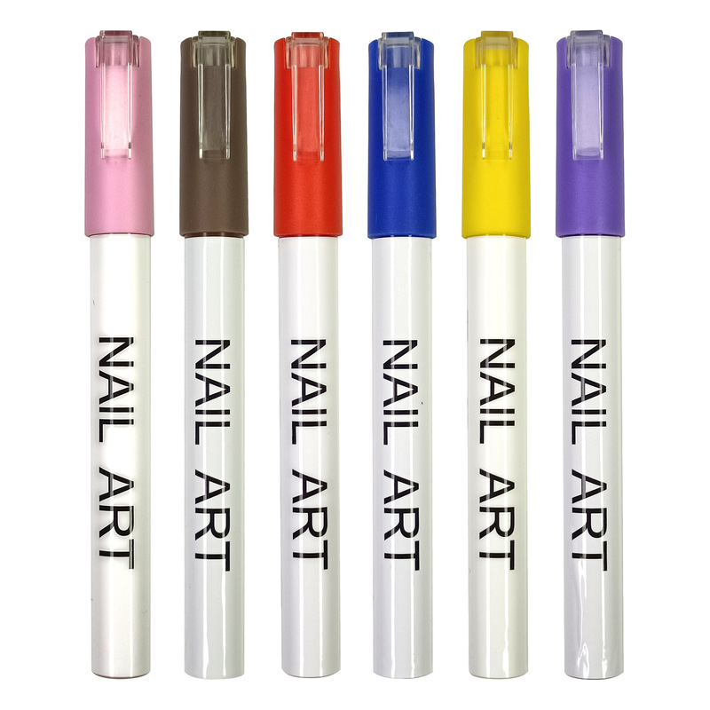 Water-based nail art pen painted glue nail pen DIY nail baking-free watercolor marker pen blooming drawing nail point flower pen