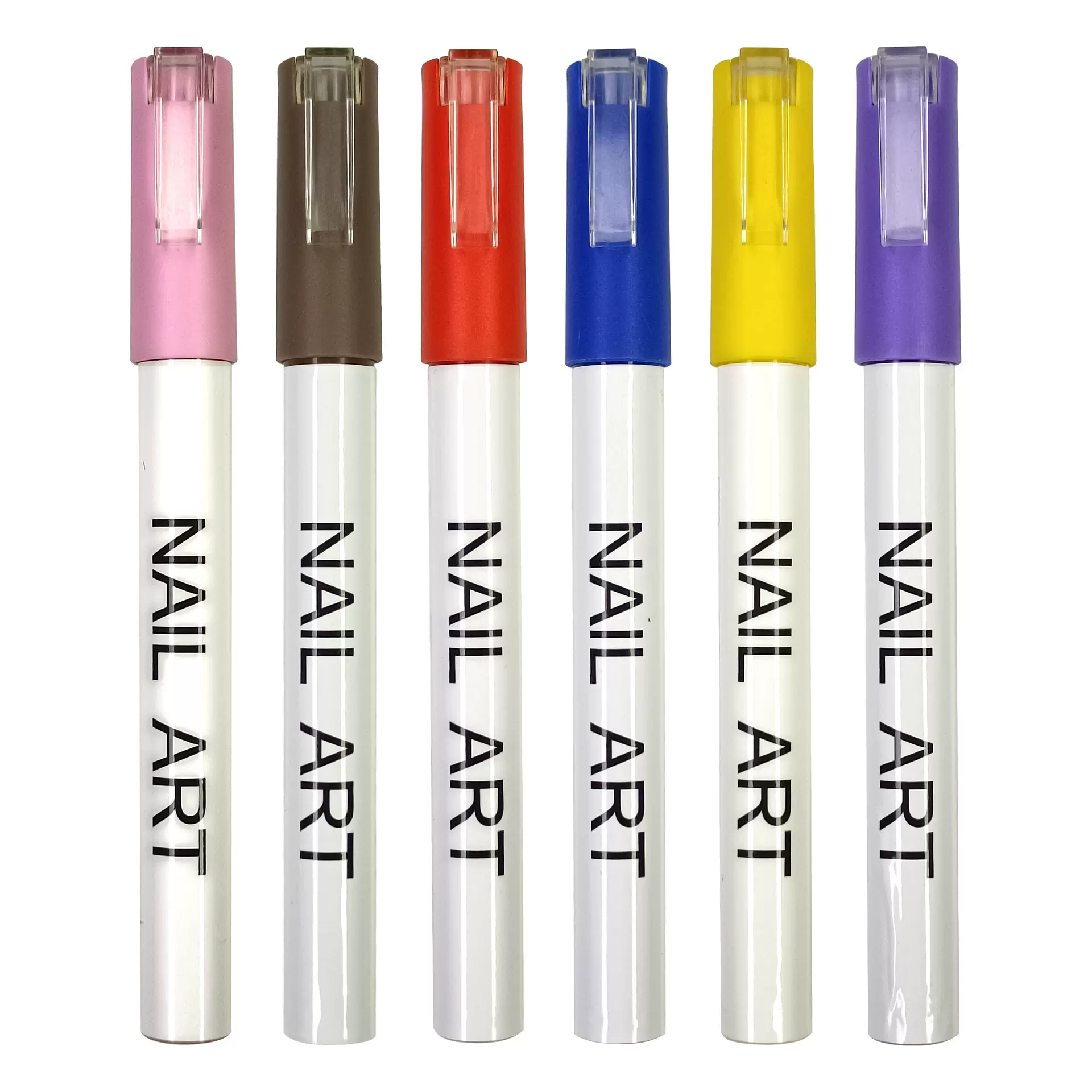 水性美甲笔 彩绘胶指甲笔DIY指甲免烤水彩记号笔 晕染描甲点花笔